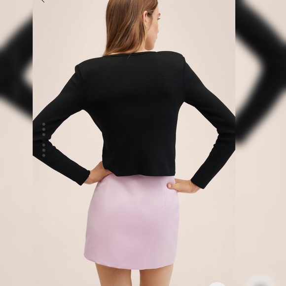 MANGO BUTTON DETAIL KNIT SWEATER - Picture 2 of 4